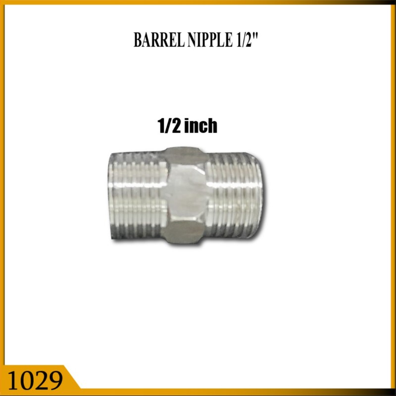 BARRAL NIPPLE 1/2 SS (1029)